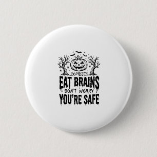 Chapa Redonda De 5 Cm Diseño vectorial divertido de Halloween Zombies Ea