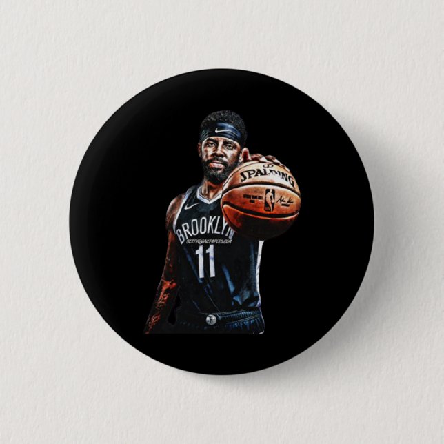 Chapa Redonda De 5 Cm Diseños de baloncesto (Anverso)