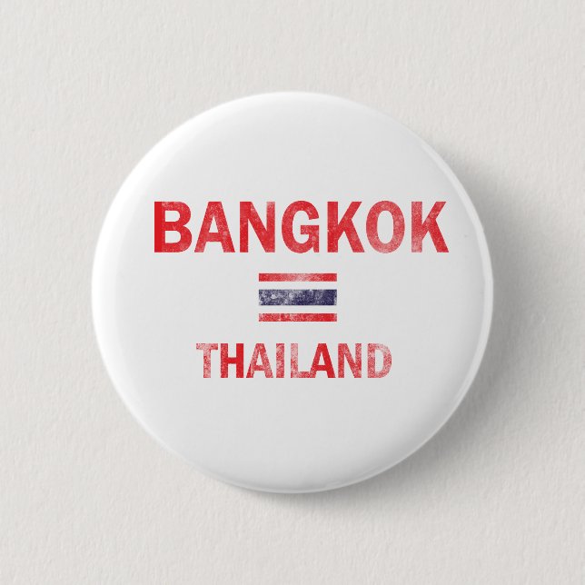 Chapa Redonda De 5 Cm Diseños de Bangkok Tailandia (Anverso)