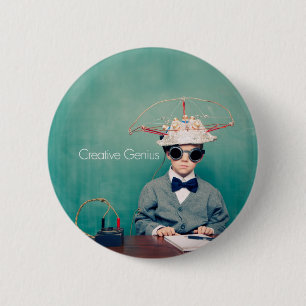 Chapa Redonda De 5 Cm Diseños de genios creativos