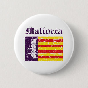 Chapa Redonda De 5 Cm diseños de la bandera de Mallorca Italia