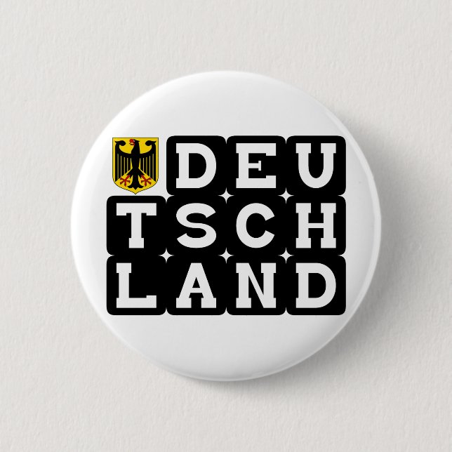 Chapa Redonda De 5 Cm ¡Diseños de la original de Deutschand! (Anverso)