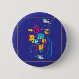 Chapa Redonda De 5 Cm Diseños maximalistas para personalidades vibrantes