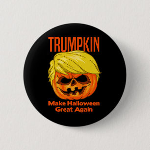 Chapa Redonda De 5 Cm Disfraz de calabaza divertido de Trumpkin para Hal
