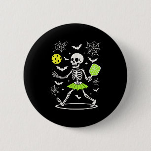 Chapa Redonda De 5 Cm Disfraz de Halloween con pelotas, Skelet de tempor