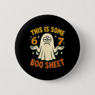 Chapa Redonda De 5 Cm Disfraz de Halloween de meme 6 7 divertido Boo She