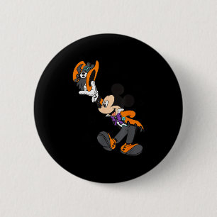 Chapa Redonda De 5 Cm Disfraz de Halloween de Mickey y amigos