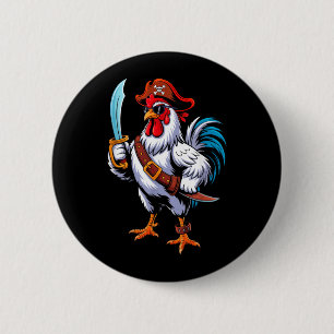Chapa Redonda De 5 Cm Disfraz de Halloween de pollo hombres mujeres gran
