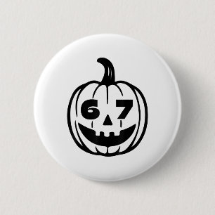 Chapa Redonda De 5 Cm Disfraz de Halloween Seis Siete para estudiantes y