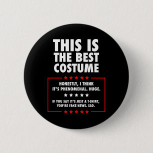 Chapa Redonda De 5 Cm Disfraz de Trump Halloween