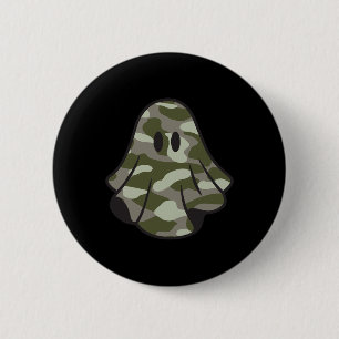 Chapa Redonda De 5 Cm Disfraz divertido de Halloween Camuflaje Fantasma