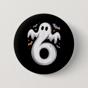 Chapa Redonda De 5 Cm Disfraz divertido de Halloween con meme de 6 fanta