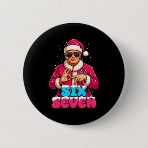 Chapa Redonda De 5 Cm Disfraz divertido Trump 67 Meme Navidad Seis Siete