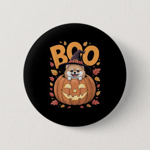 Chapa Redonda De 5 Cm Disfraz M en calabaza Halloween Meranian