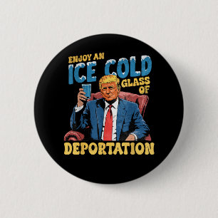 Chapa Redonda De 5 Cm Disfruta un vaso helado de deportación