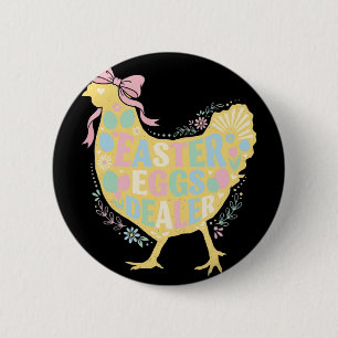 Chapa Redonda De 5 Cm Distribuidor de huevos de Pascua Loral Pollo Galli