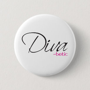 Chapa Redonda De 5 Cm Diva-betic