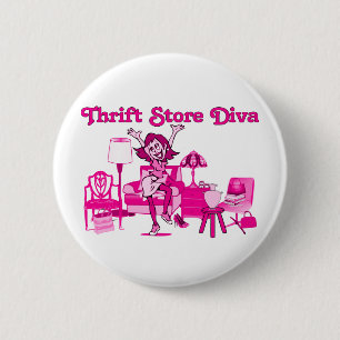 Chapa Redonda De 5 Cm Diva de la tienda de descuento redonda