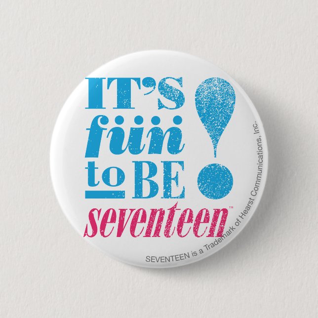 Chapa Redonda De 5 Cm Diversión 2 B 17-Aqua (Anverso)