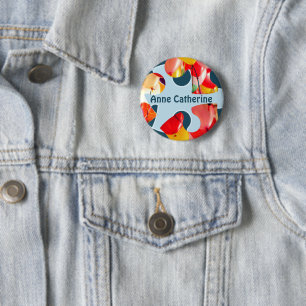 Chapa Redonda De 5 Cm Diversión Rompecabezas Cumpleaños de Niños Nombre 