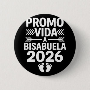 Chapa Redonda De 5 Cm Divertida ascendió a bisabuela 2026 diciendo Diver
