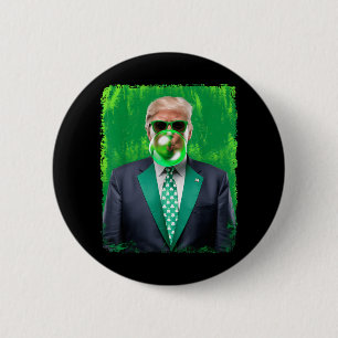 Chapa Redonda De 5 Cm Divertido 47 Presidente St Patricks Día irlandés T