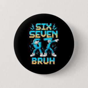 Chapa Redonda De 5 Cm Divertido 67 Dab Seis Siete Burh Navidad 6 7 Dabbi