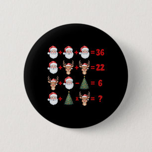 Chapa Redonda De 5 Cm Divertido 67 Meme Navidad Profesor de Matemáticas
