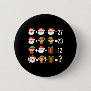 Chapa Redonda De 5 Cm Divertido 67 Meme Santa Profesor de Matemáticas Na