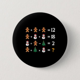 Chapa Redonda De 5 Cm Divertido 6 7 Meme Navidad Orden de Operaciones Ma