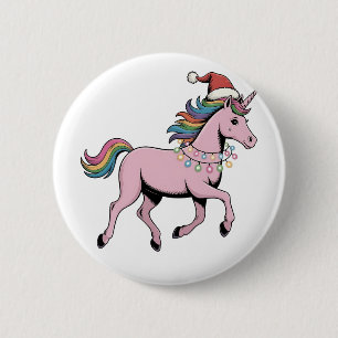 Chapa Redonda De 5 Cm Divertido Axolotl Gorro de Santa de Navidad Outfit