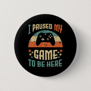 Chapa Redonda De 5 Cm Divertido Chiste de humor para videojugadores He P