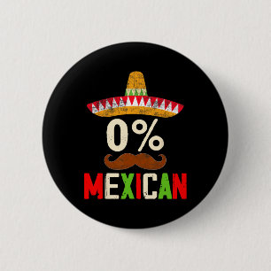 Chapa Redonda De 5 Cm Divertido Cinco De Mayo Fiesta 0% México Wo
