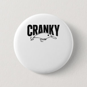 Chapa Redonda De 5 Cm Divertido Cranky - Crankit señuelo de pesca Humor