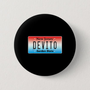 Chapa Redonda De 5 Cm Divertido Devito Nueva Jersey Italiano Americano N