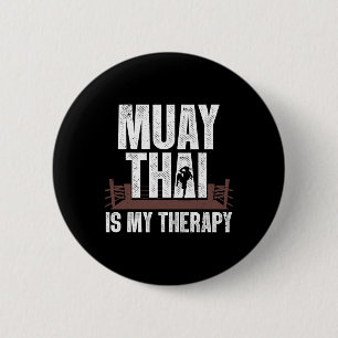 Chapa Redonda De 5 Cm Divertido Muay Thai Design Para Hombres Las Mujere