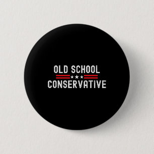 Chapa Redonda De 5 Cm Divertido Pro Conservador Orgulloso Republicano Po