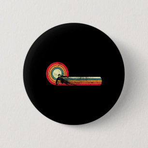 Chapa Redonda De 5 Cm Divertido Retro Esquí Vintage 80s 90s Esquí en Pen