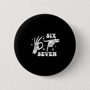 Chapa Redonda De 5 Cm Divertido Seis Siete 67 Meme Gen Alpha Manos de Es