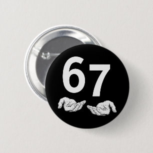 Chapa Redonda De 5 Cm Divertido Seis Siete 6 7 Meme Gen Alfa Argot 6 7 M