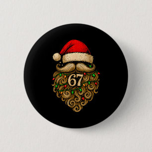 Chapa Redonda De 5 Cm Divertido Seis Siete 6 7 Meme Santa Barba Navidad 