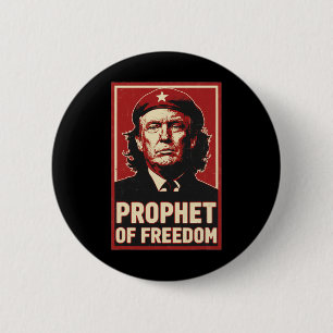 Chapa Redonda De 5 Cm Divertido Trump Che Guevara Profeta Amante De La L