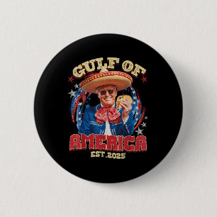 Chapa Redonda De 5 Cm Divertido Trump Golfo De Estados Unidos Este 2025