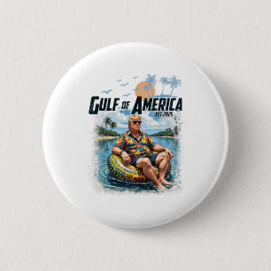 Chapa Redonda De 5 Cm Divertido Trump Golfo De Estados Unidos Este 2025
