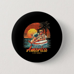 Chapa Redonda De 5 Cm Divertido Trump Shirt Golfo De Estados Unidos 2025