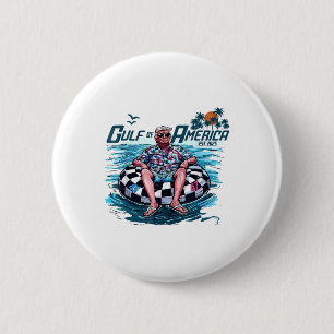 Chapa Redonda De 5 Cm Divertido Trump Shirt Golfo De Estados Unidos Este