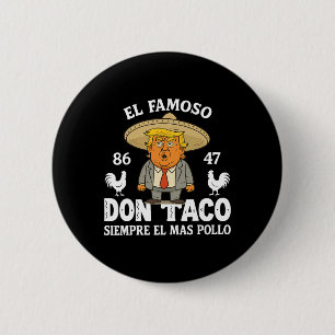 Chapa Redonda De 5 Cm Divertido Trump siempre se burla del meme Vamos Ta