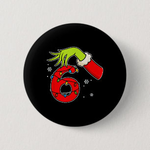 Chapa Redonda De 5 Cm Diviértete Número 6 Navidad 67 Seis Siete Meme Xma
