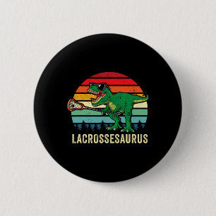 Chapa Redonda De 5 Cm Diviértete T Rex Lacrosse Dinosaurio Lax Chicos Eq
