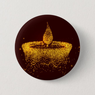 Chapa Redonda De 5 Cm Diwali Sparkle Diya